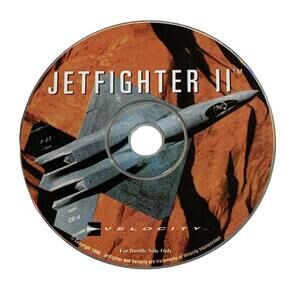 Jetfighter II PC Game Disc - Classic Flight Simulator